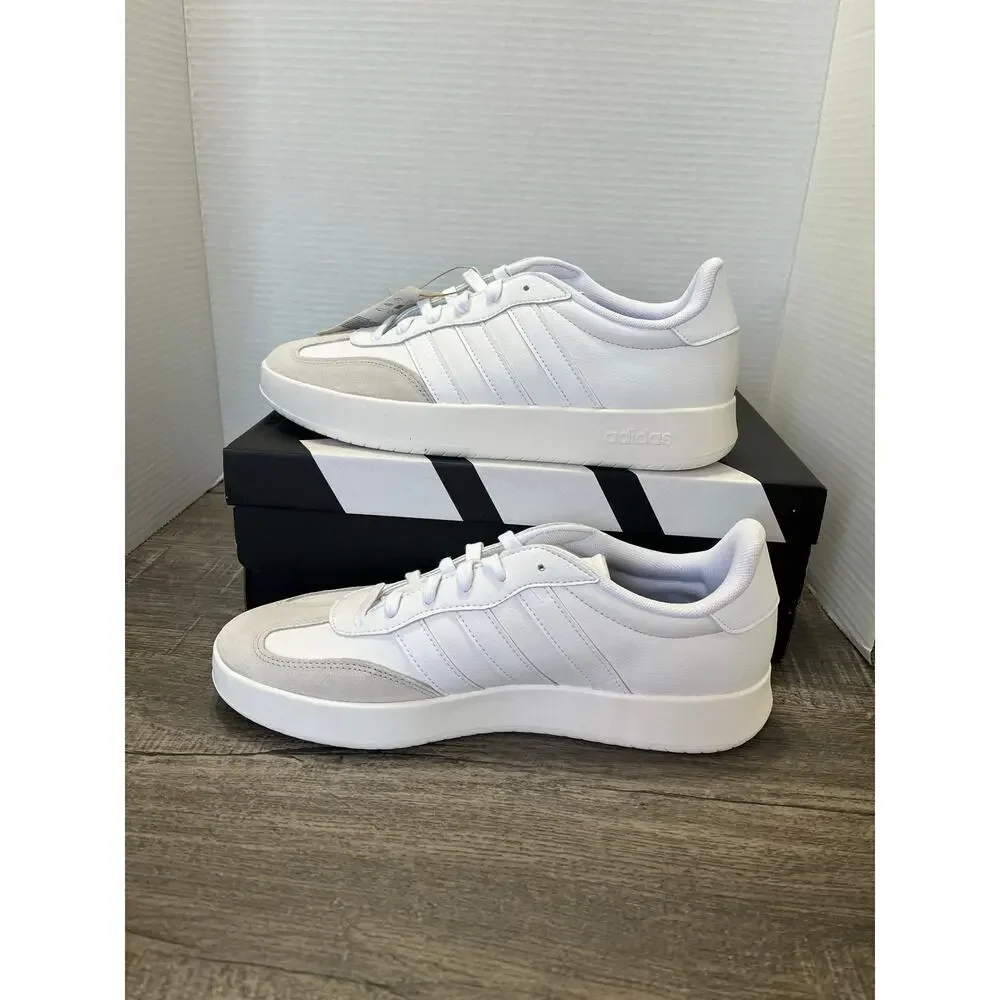 Adidas Men's Barreda Classic Striped Tennis Shoes White Size 11 NIB/NWT JI2308